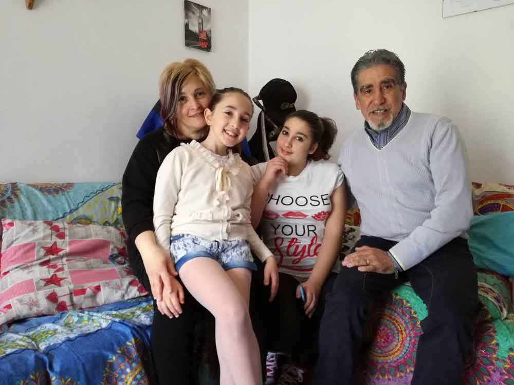 Claudia Conforti in famiglia