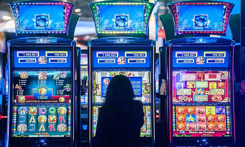 una serie di slot machine