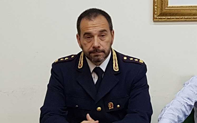 il nuovo dirigente del commissariato di Ps di Cava de' Tirreni, Giuseppe Fedele