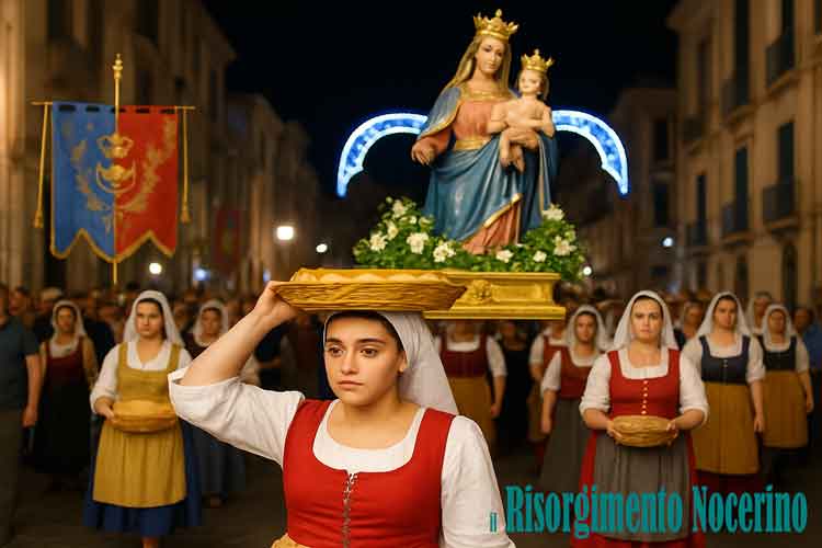 La processione con l'offerta delle canestrelle