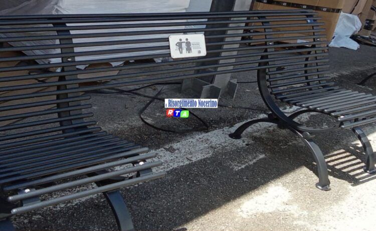 Nuovi arredi urbani a Nocera Inferiore