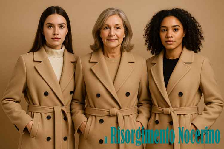 Tre donne che non si conoscono tra loro ma tutte con lo stesso cappotto