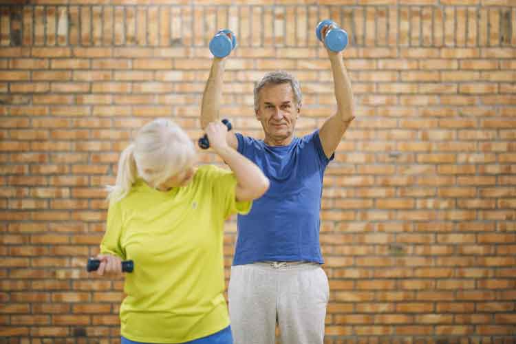 Anziani in palestra