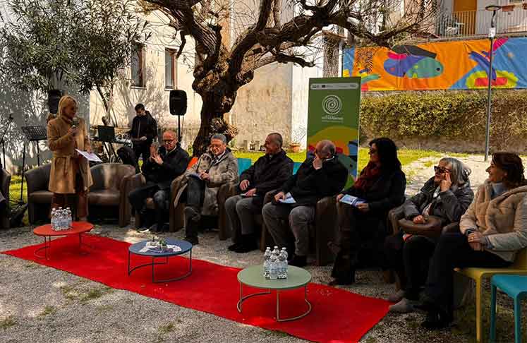 Un momento della cerimonia di inaugurazione