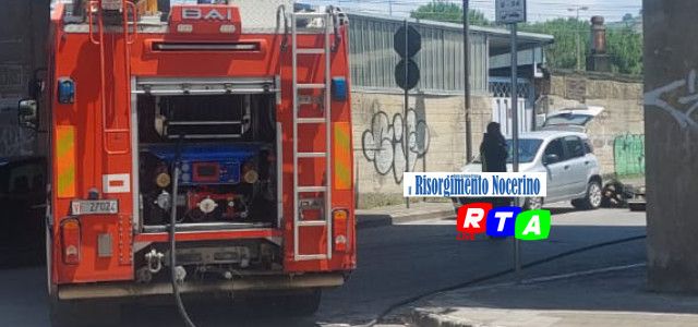 Nocera, perdita di gas da un’auto. Vigili del Fuoco in via Apicella